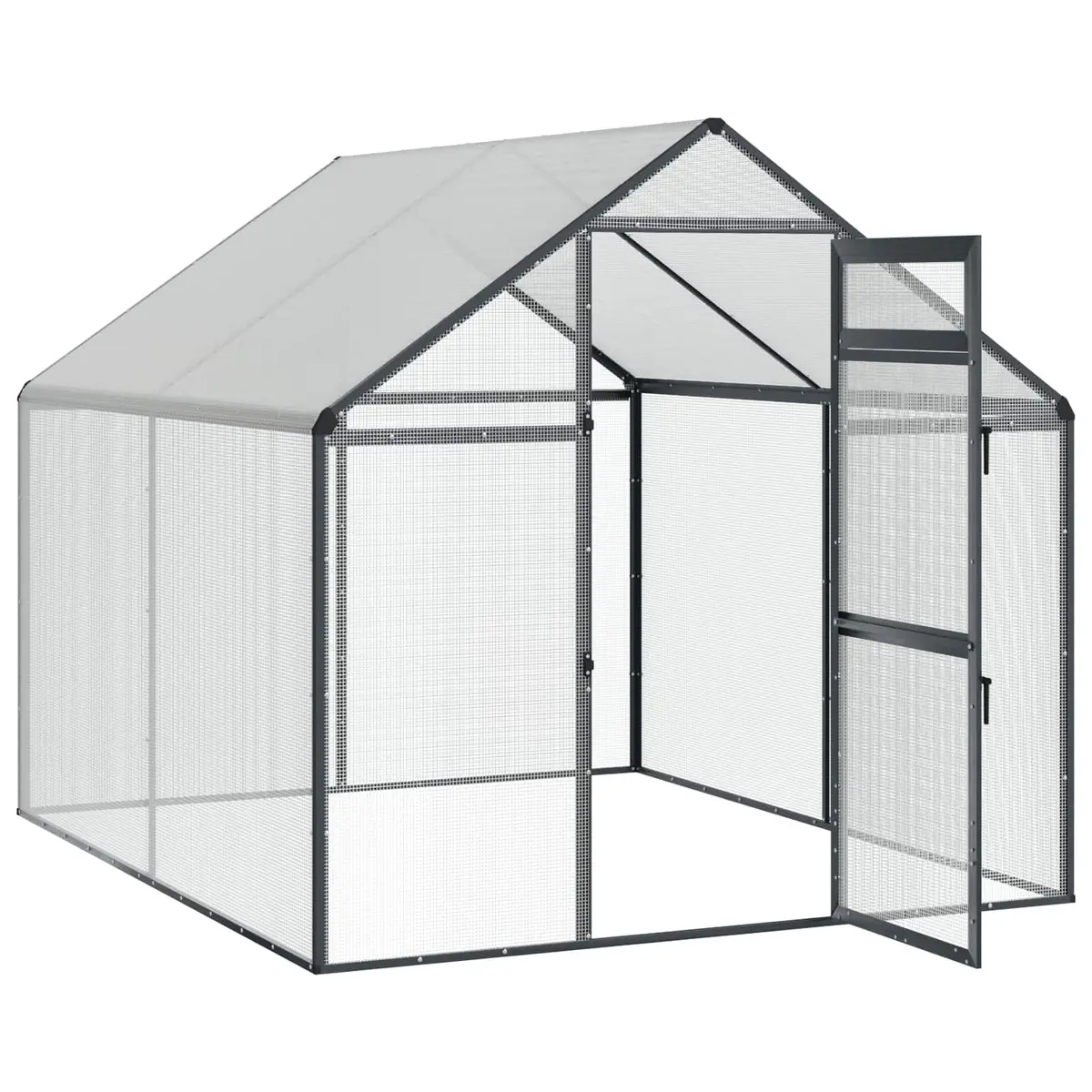 Bird Cage Anthracite Outdoor Garden Aviary Welded Wire Mesh Waterproof UV