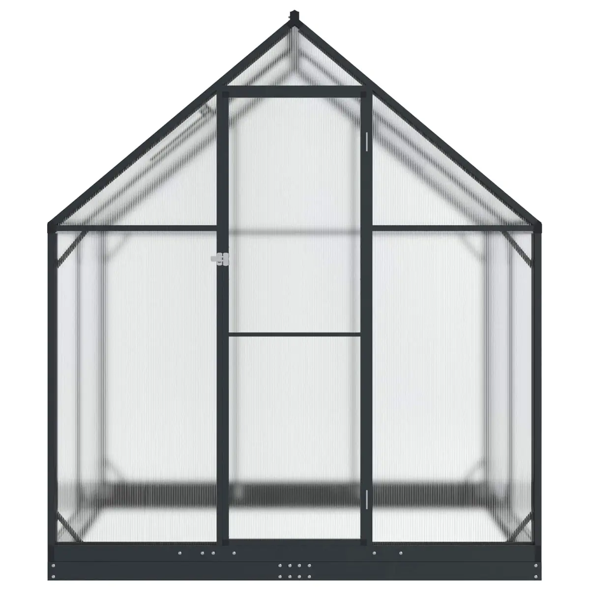 Garden Greenhouse Tunnel Adjustable Height Anthracite Weather-Resistant 1835 x 1230 x 2070 mm