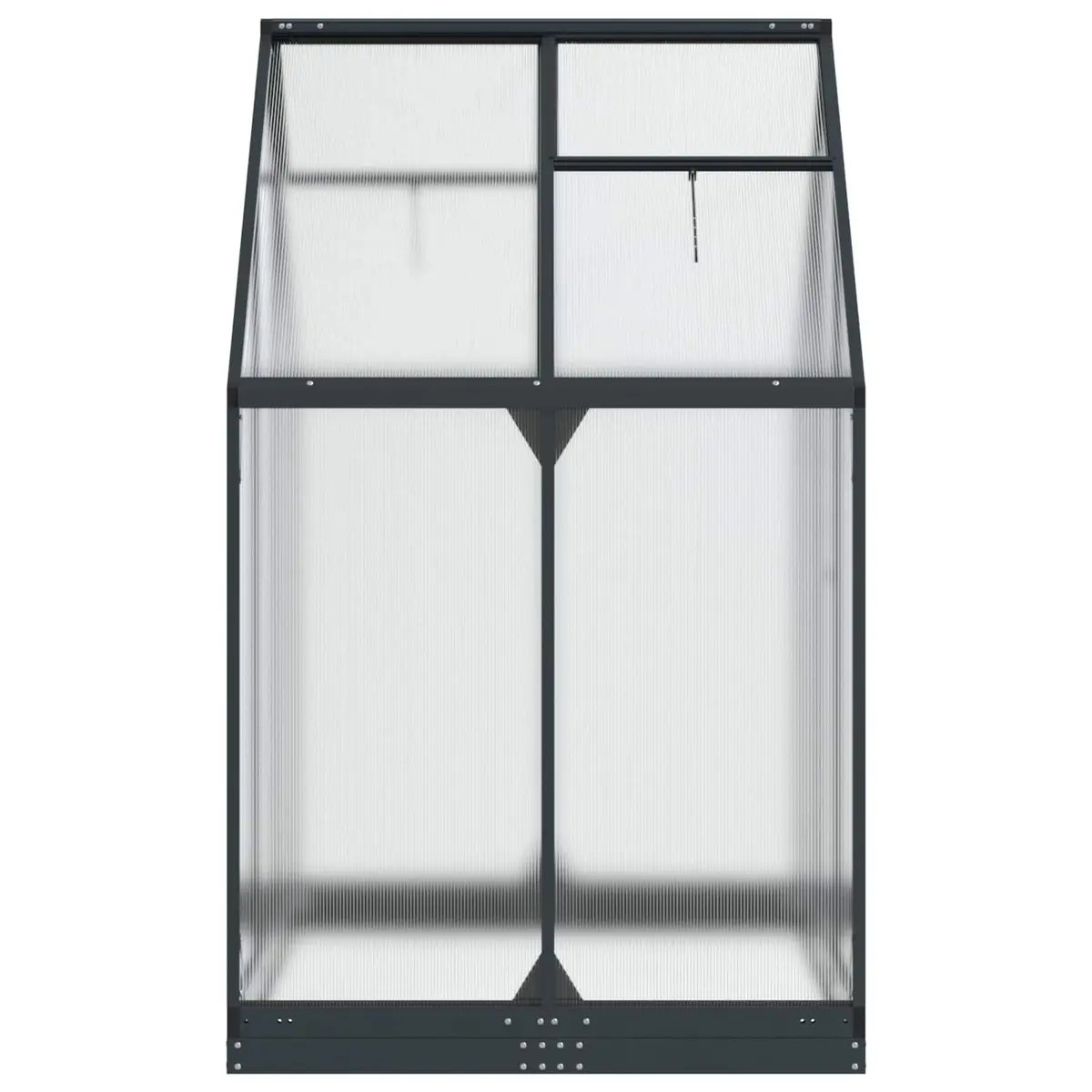 Garden Greenhouse Tunnel Adjustable Height Anthracite Weather-Resistant 1835 x 1230 x 2070 mm