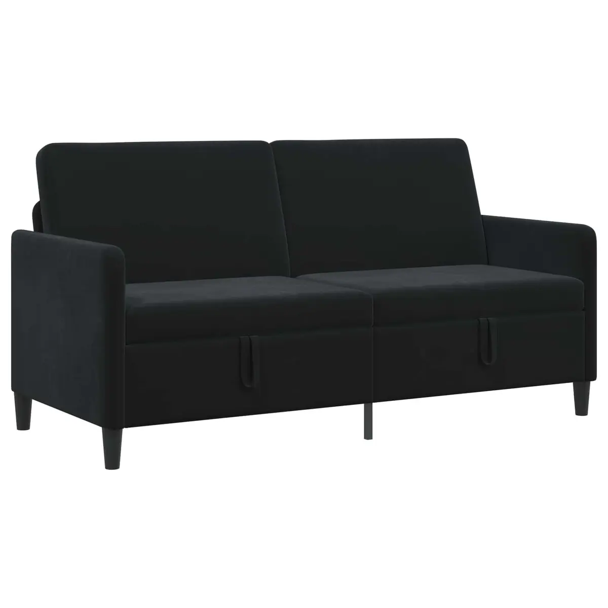 Storage Sofa Black Modern Lift-Up Seat Furniture Living Room Couch 172x78x87cm