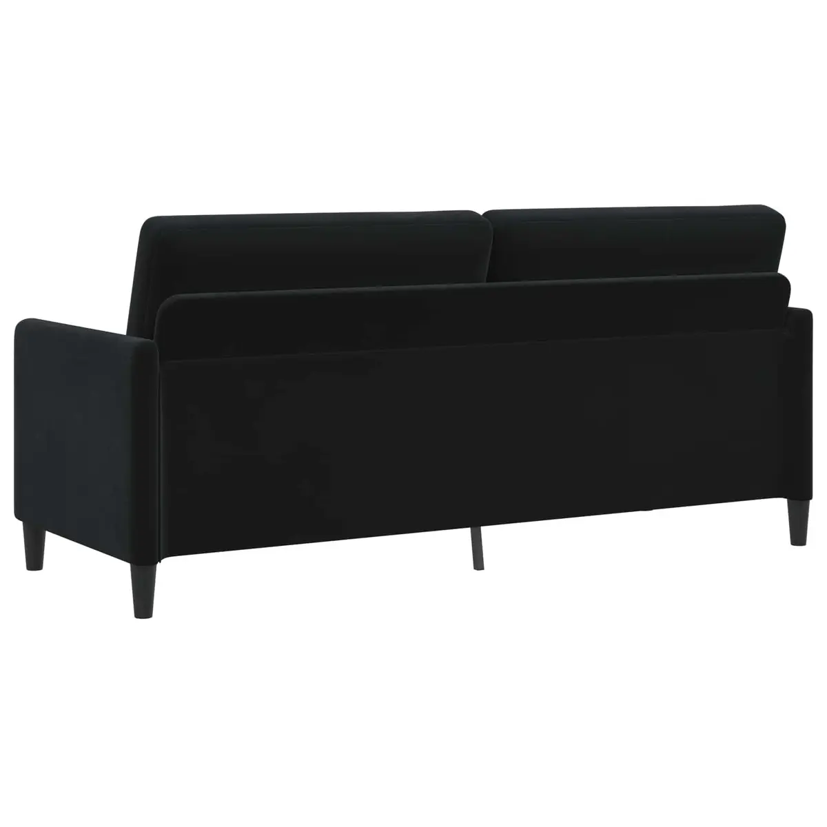 Storage Sofa Black Modern Lift-Up Seat Design Living Room Furniture 192x78x87cm