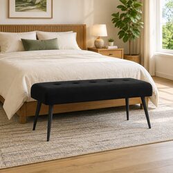 Your Ideal Black Velvet Bench Awaits