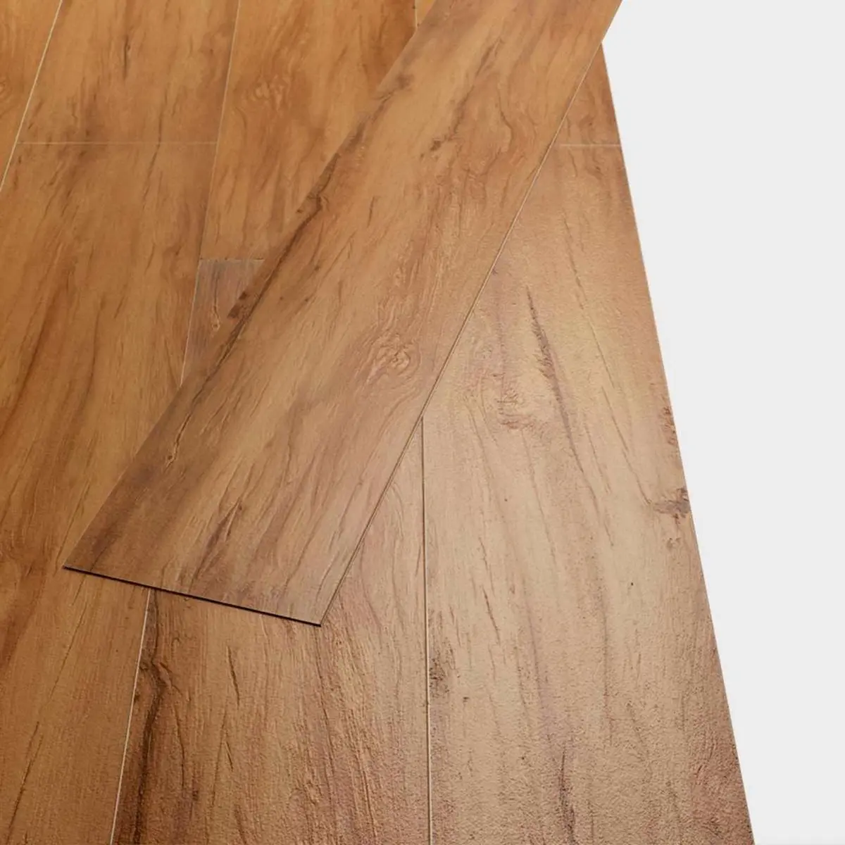 Self-Adhesive PVC Flooring Planks Brown Indoor Floor Covering 18 Pieces
