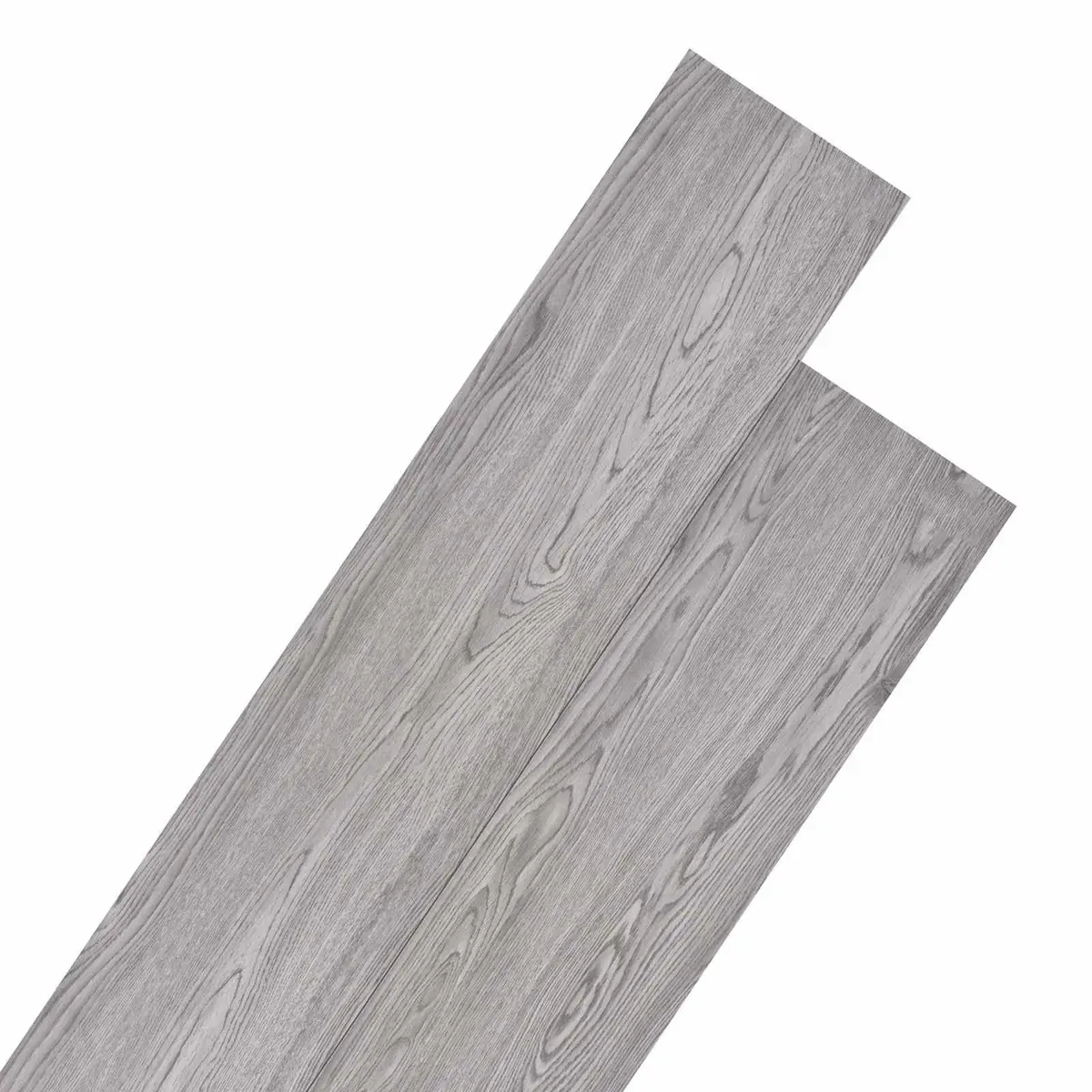 Self-Adhesive PVC Flooring Planks 18 Pieces Dark Grey Indoor Floor Covering