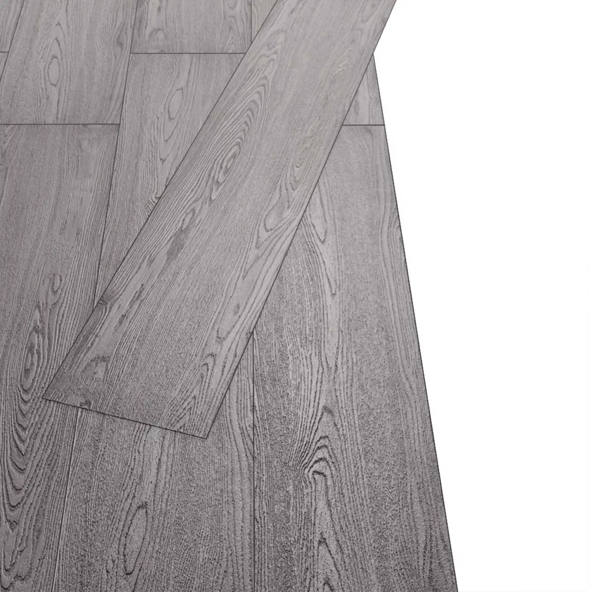 Self-Adhesive PVC Flooring Planks 18 Pieces Dark Grey Indoor Floor Covering