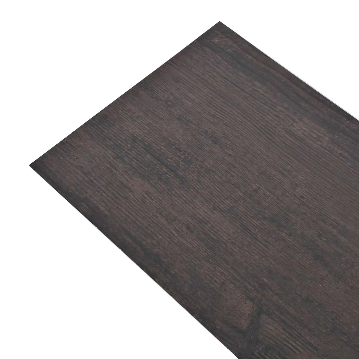 Self-Adhesive PVC Flooring Planks Dark Grey 18 Pieces