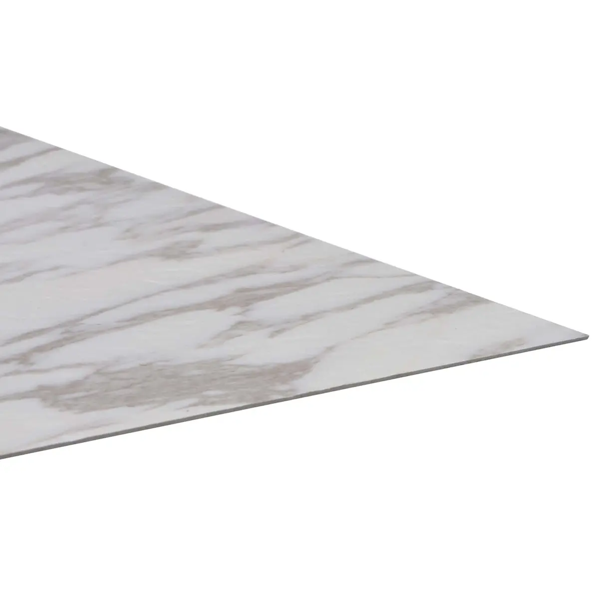 PVC Flooring Planks Self-Adhesive White Marble Indoor 5.11 m²