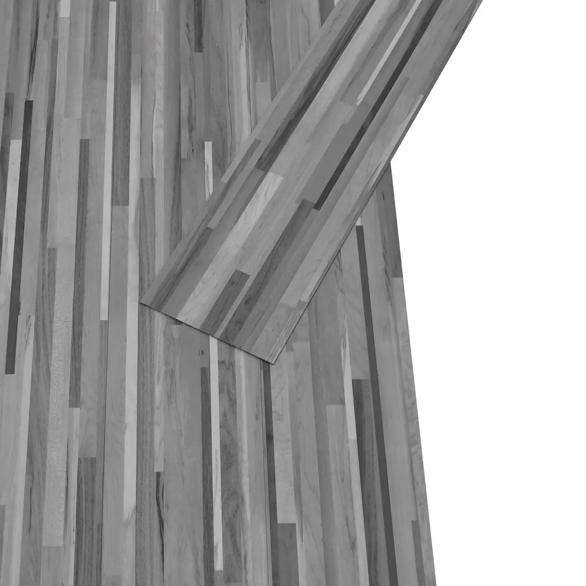 Self-Adhesive PVC Flooring Planks Grey Striped Indoor Home 36 Piece