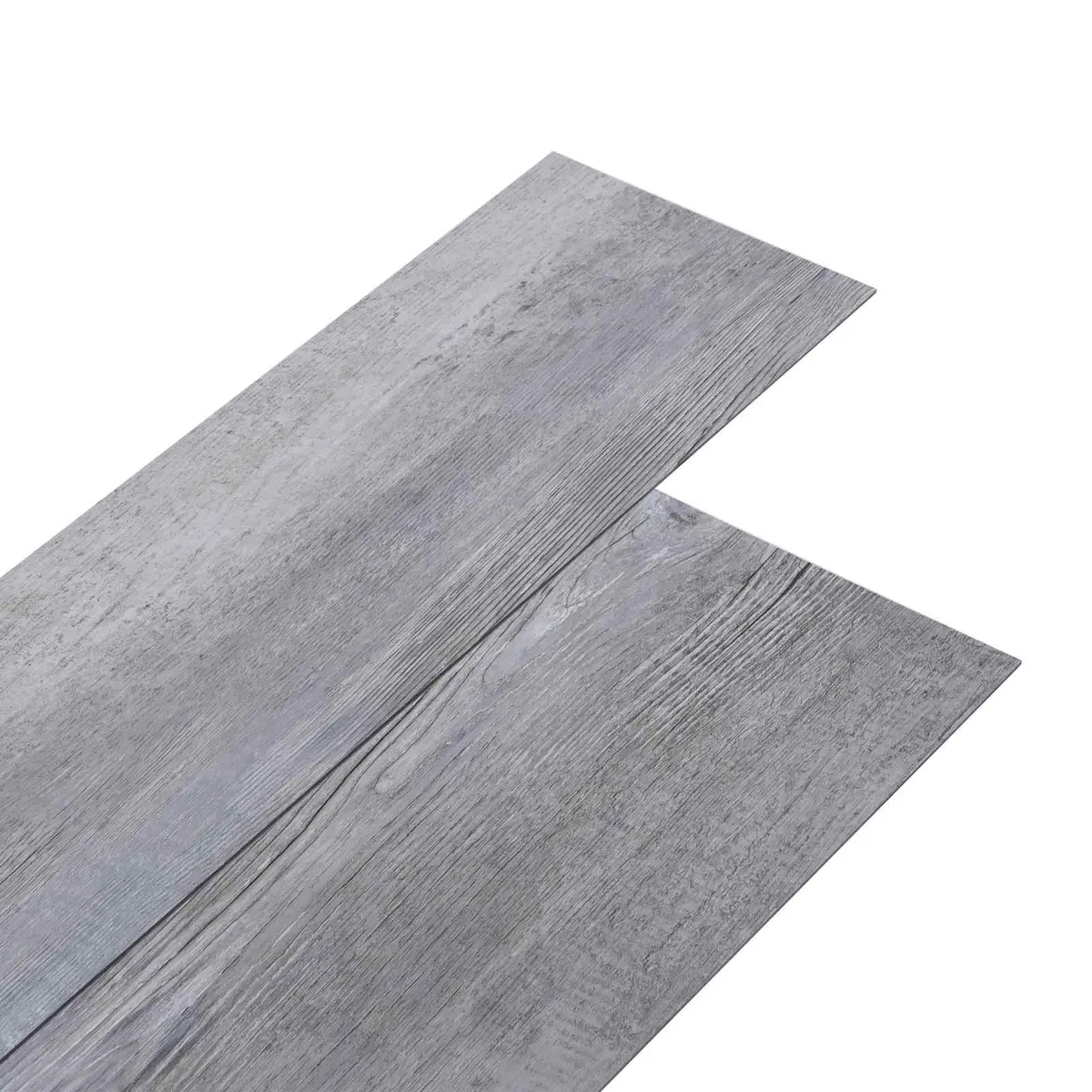 PVC Flooring Planks Self-Adhesive Grey Wood Effect Indoor 5.02m²