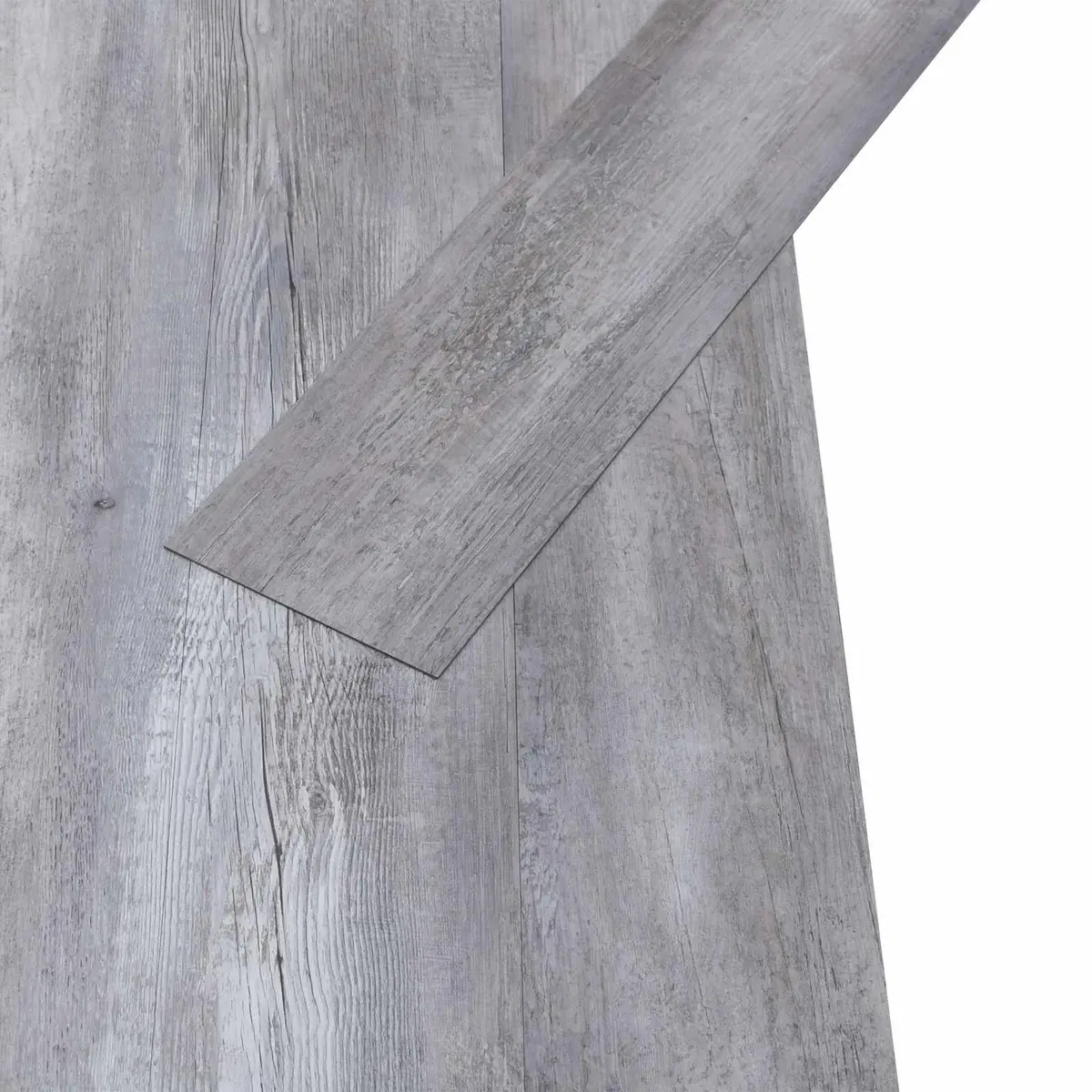 PVC Flooring Planks Self-Adhesive Grey Wood Effect Indoor 5.02m²