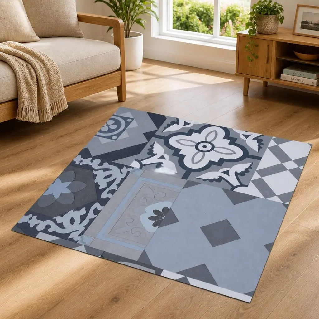 Self-Adhesive Flooring Planks 30.5 x 30.5 cm Wood Look Vinyl Floor Tiles Pattern
