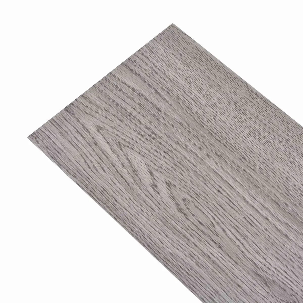 PVC Flooring Planks Self-Adhesive Dark Grey 18 Piece