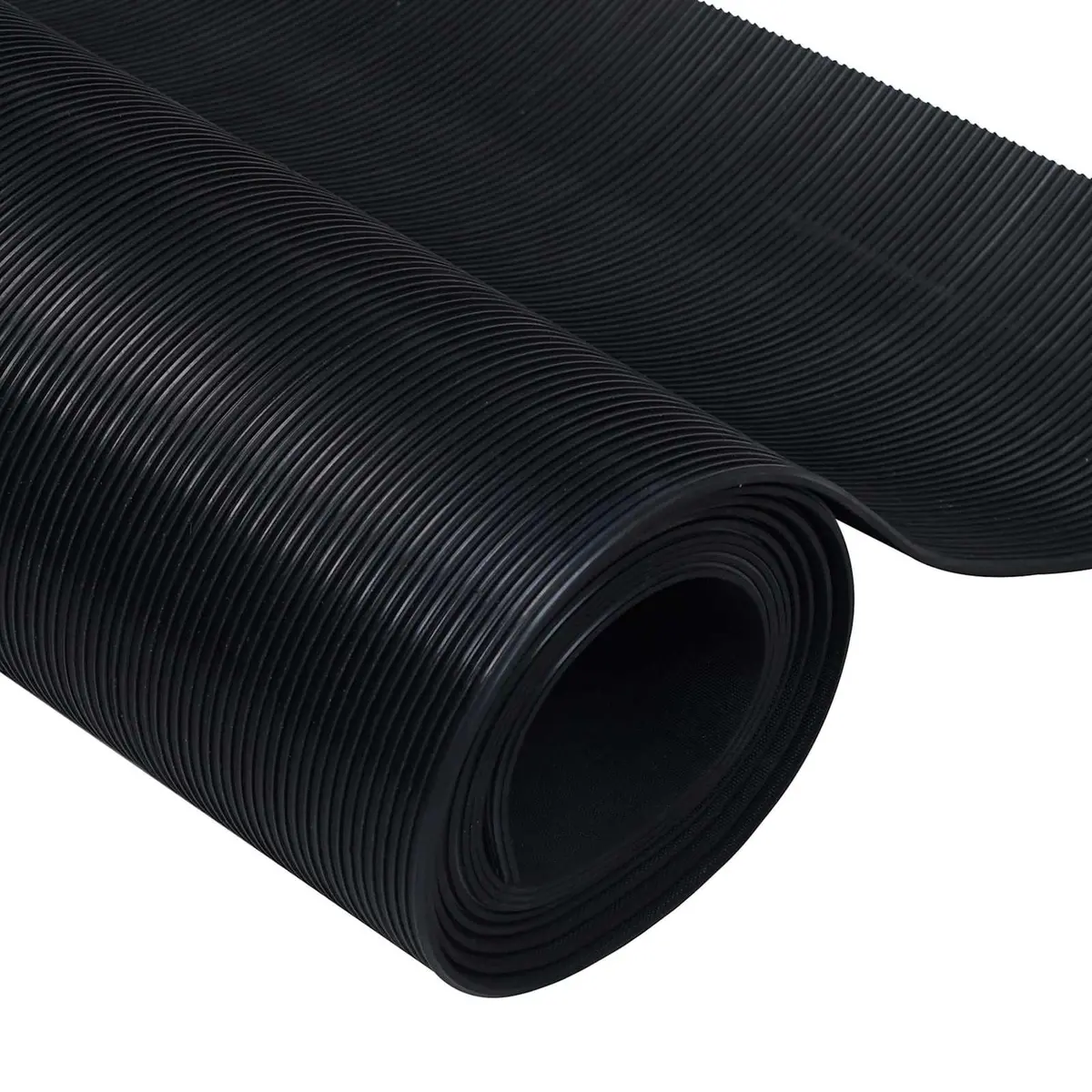Rubber Floor Mat Durable Black 1 x 5 m Outdoor Indoor Protective Mat