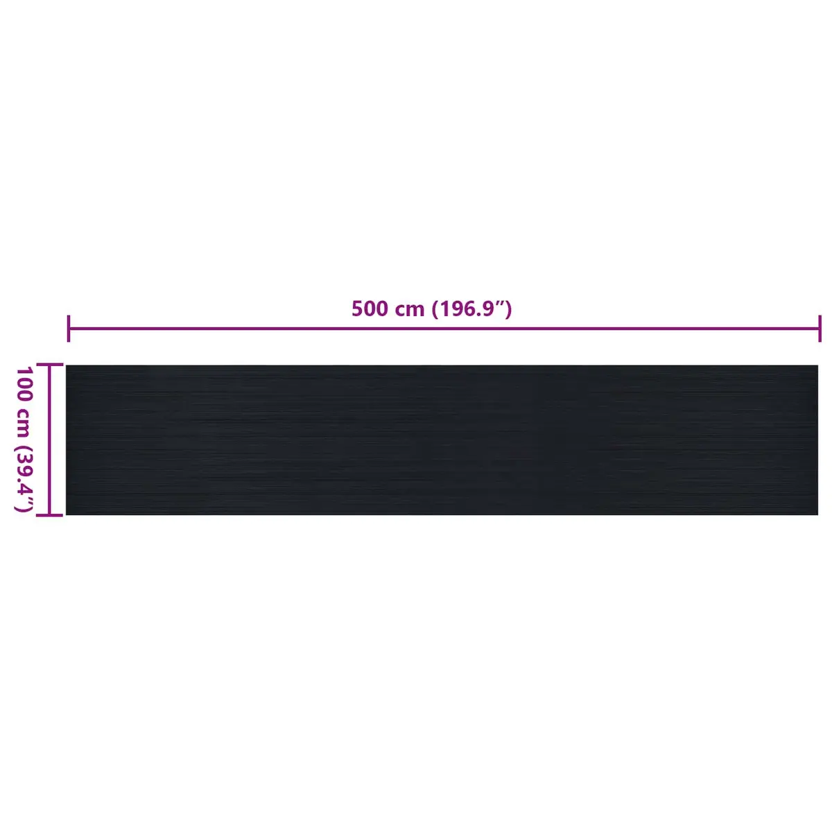 Rubber Floor Mat Durable Black 1 x 5 m Outdoor Indoor Protective Mat