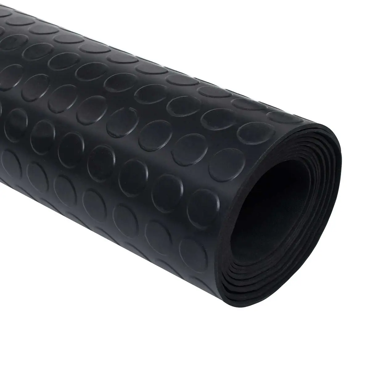 Outdoor Rubber Floor Mat Flexible 1 x 5 m Durable Black