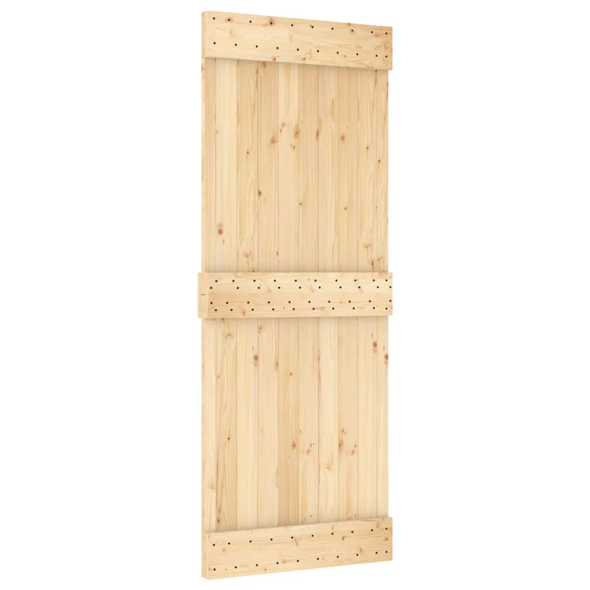 Solid Pine Wood Door Interior 80 x 210 cm Natural Modern Minimalist Design