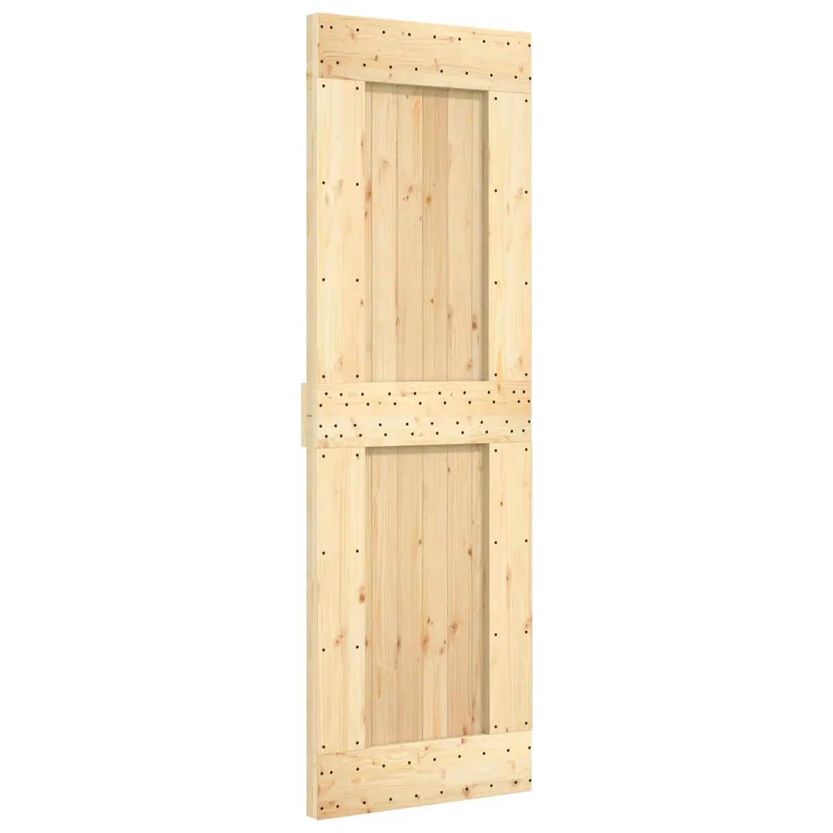 Solid Pine Wood Interior Door Modern Design Natural 70 x 210 cm