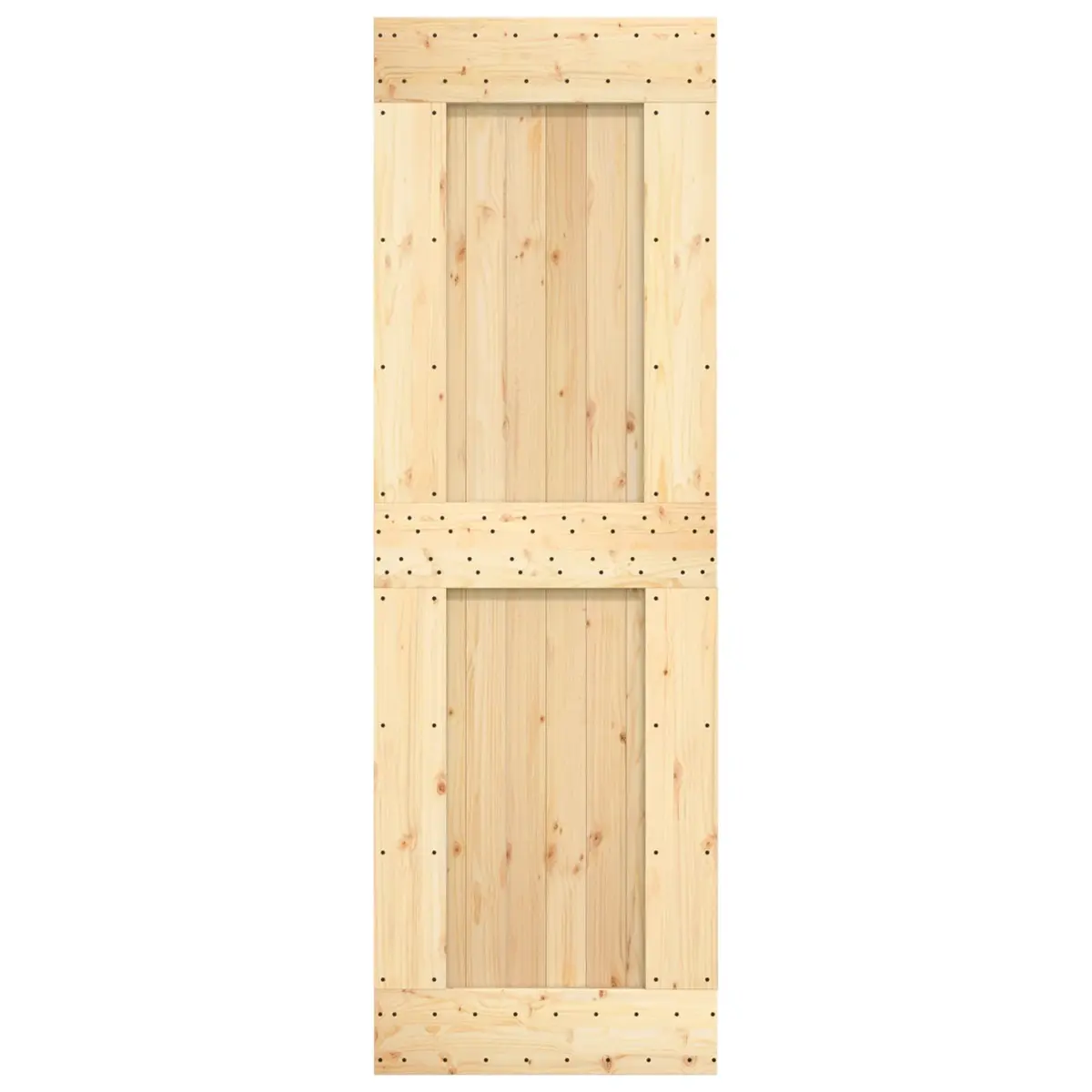 Solid Pine Wood Interior Door Modern Design Natural 70 x 210 cm