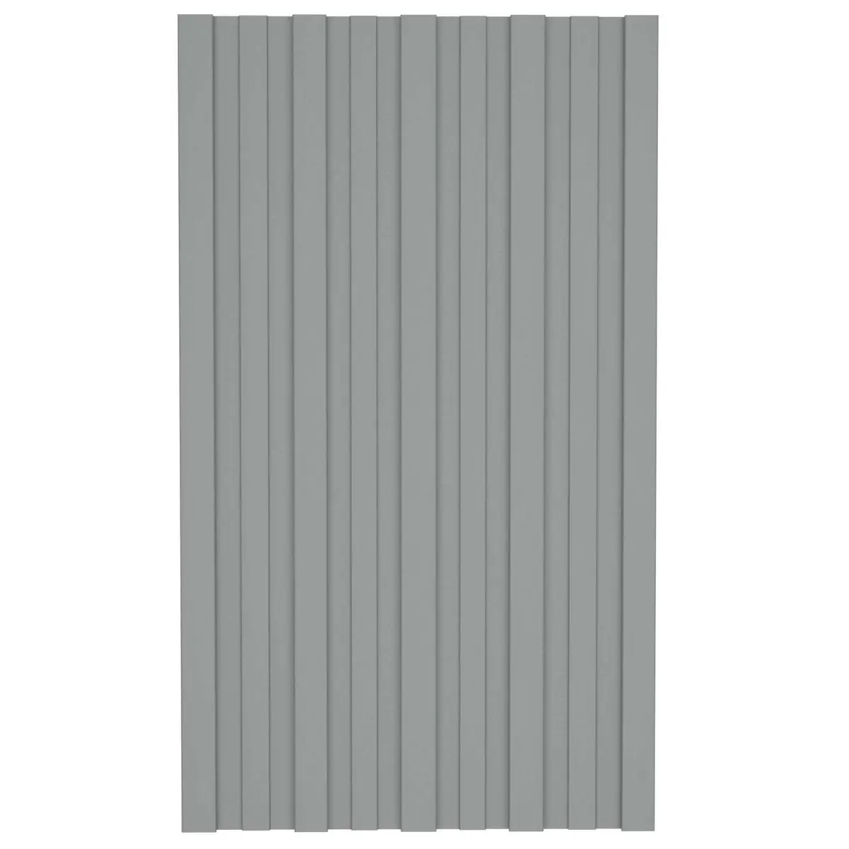 Roof Panel 36 Pieces Grey 80 x 45 cm Galvanised Steel Corrugated Sheet