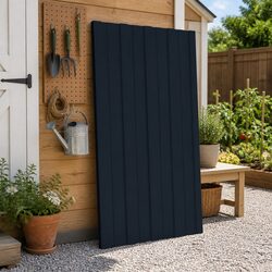 Roof Panel 12 Pieces Anthracite 80 x 45 cm Galvanised Steel Rectangular Sheets