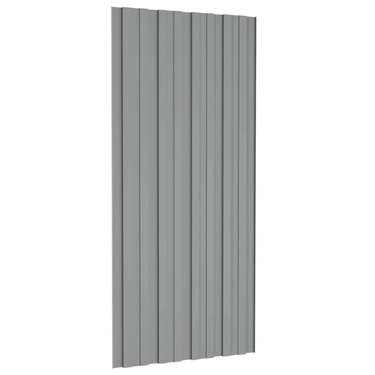 Roof Panel 36pcs Grey 100x45cm Galvanised Steel Sheet Temporary Garage Shed