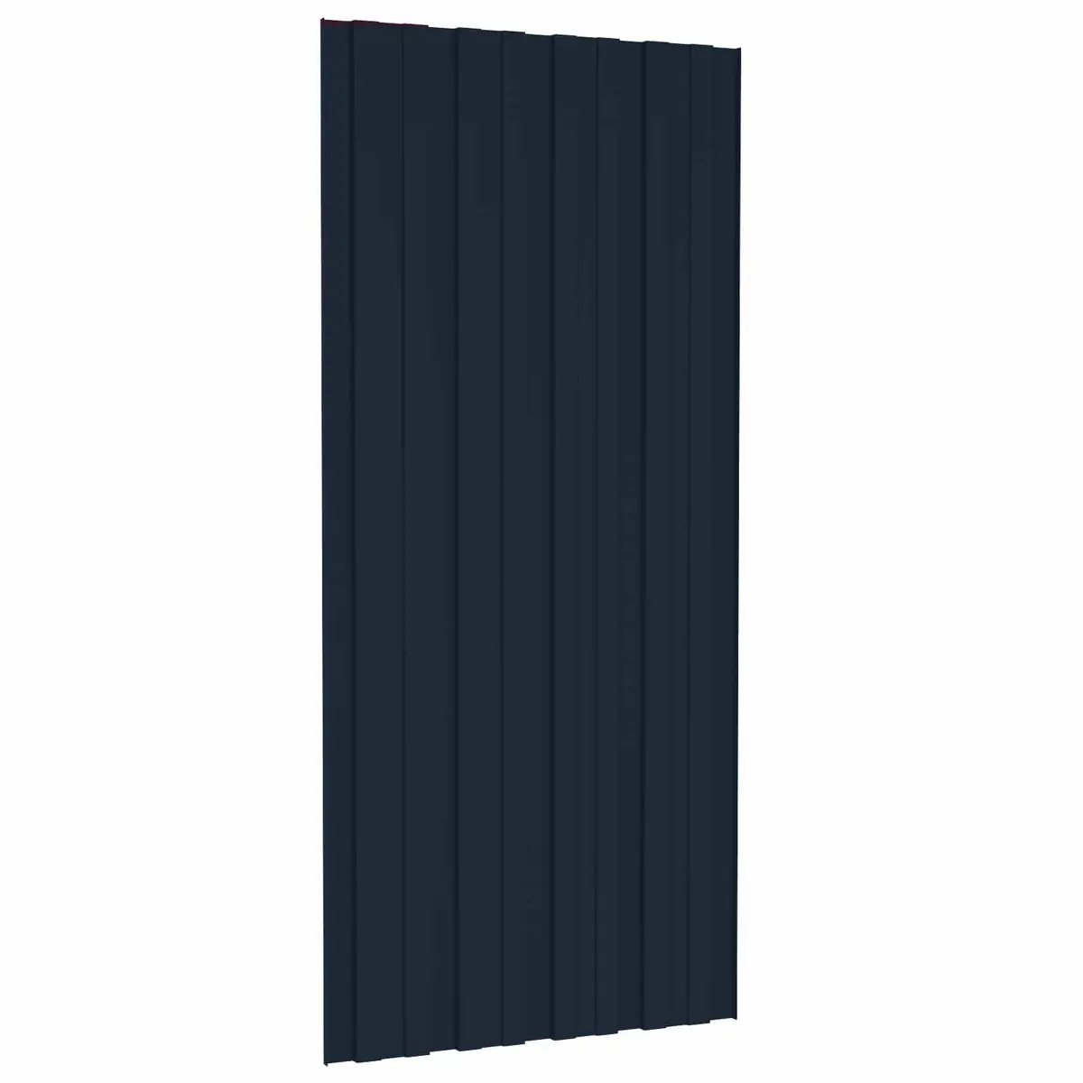 12 Piece Rectangular Roof Panel Galvanised Steel Anthracite 100 x 45 cm