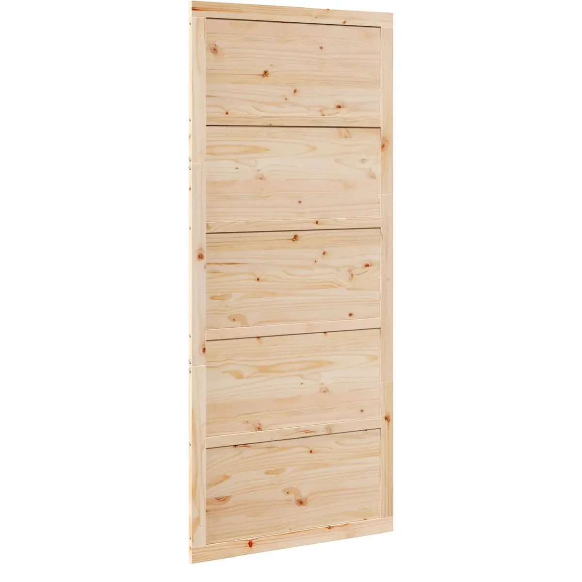 Barn Door Sliding Rustic Solid Pine Wood 90cm