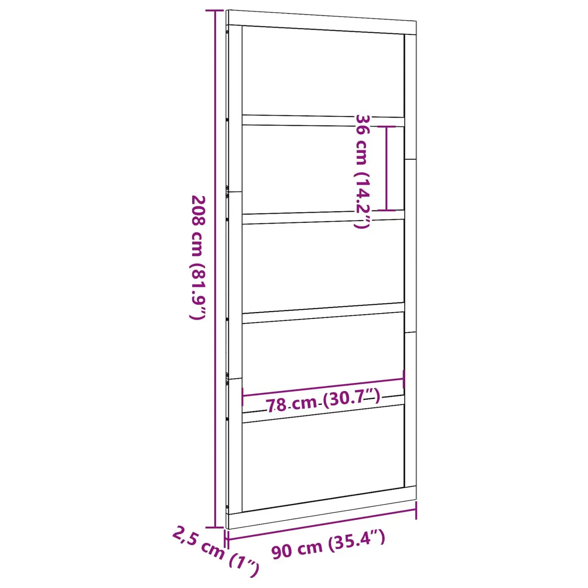 Solid Pine Barn Door