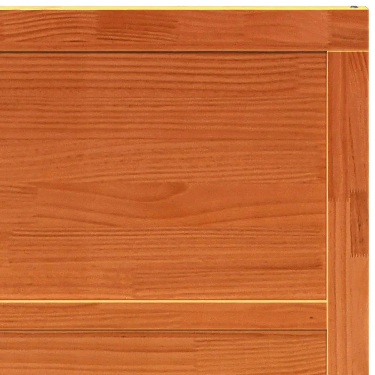 Barn Door Sliding 80cm Brown Solid Pine Wood Rustic Interior Space-Saving Design