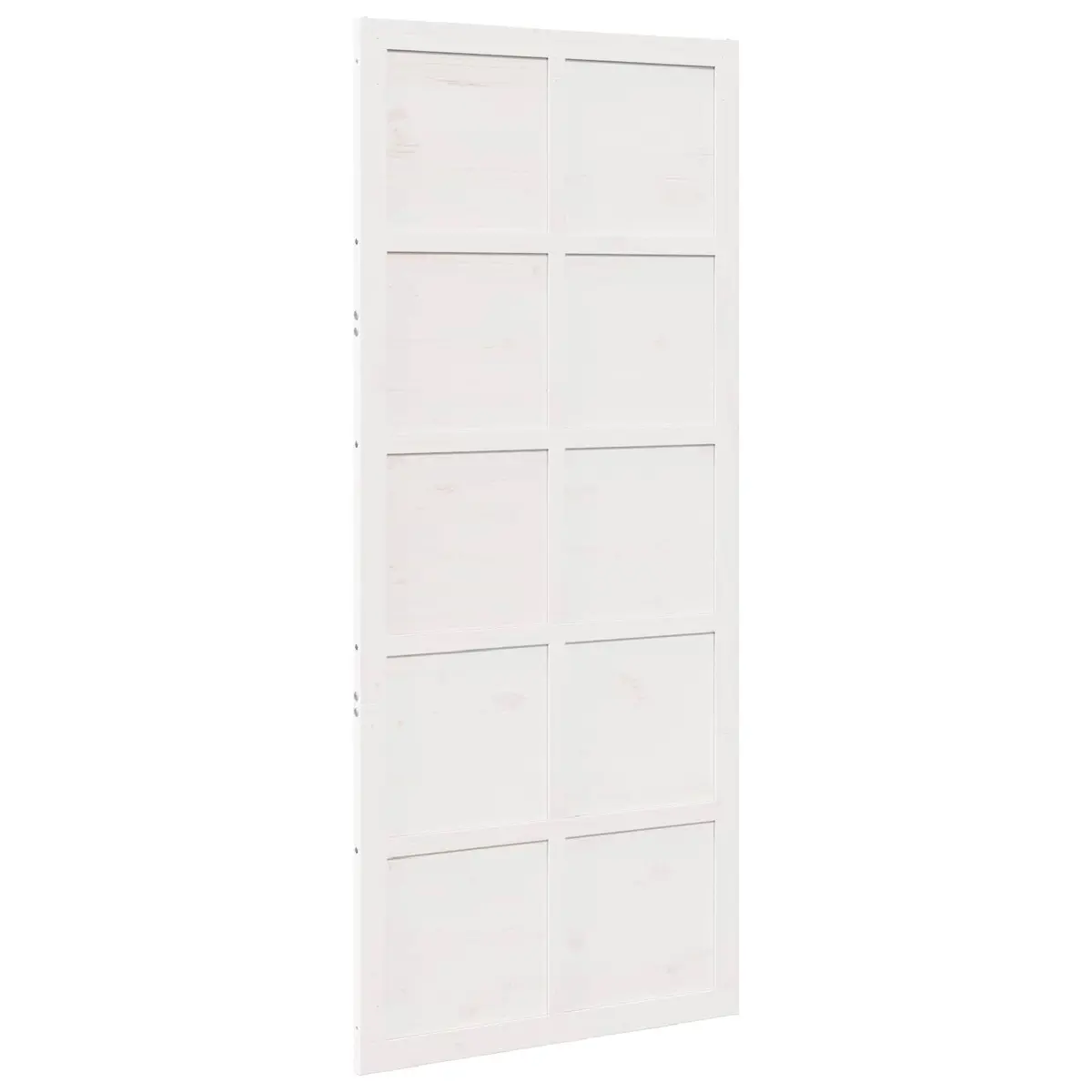 Sliding Barn Door White Solid Pine Wood Rustic 100x208cm