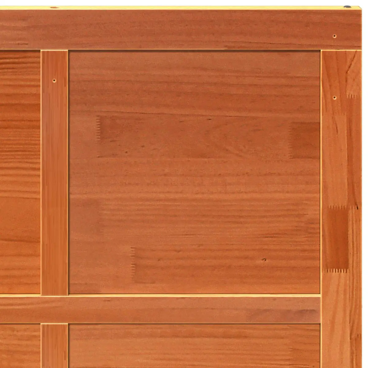 Solid Pine Barn Door Sliding Rustic Brown 90 x 2.5 x 208 cm