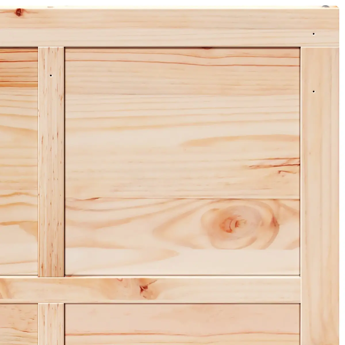 Barn Door Sliding Solid Pine Wood Rustic Space-Saving 80cm Natural