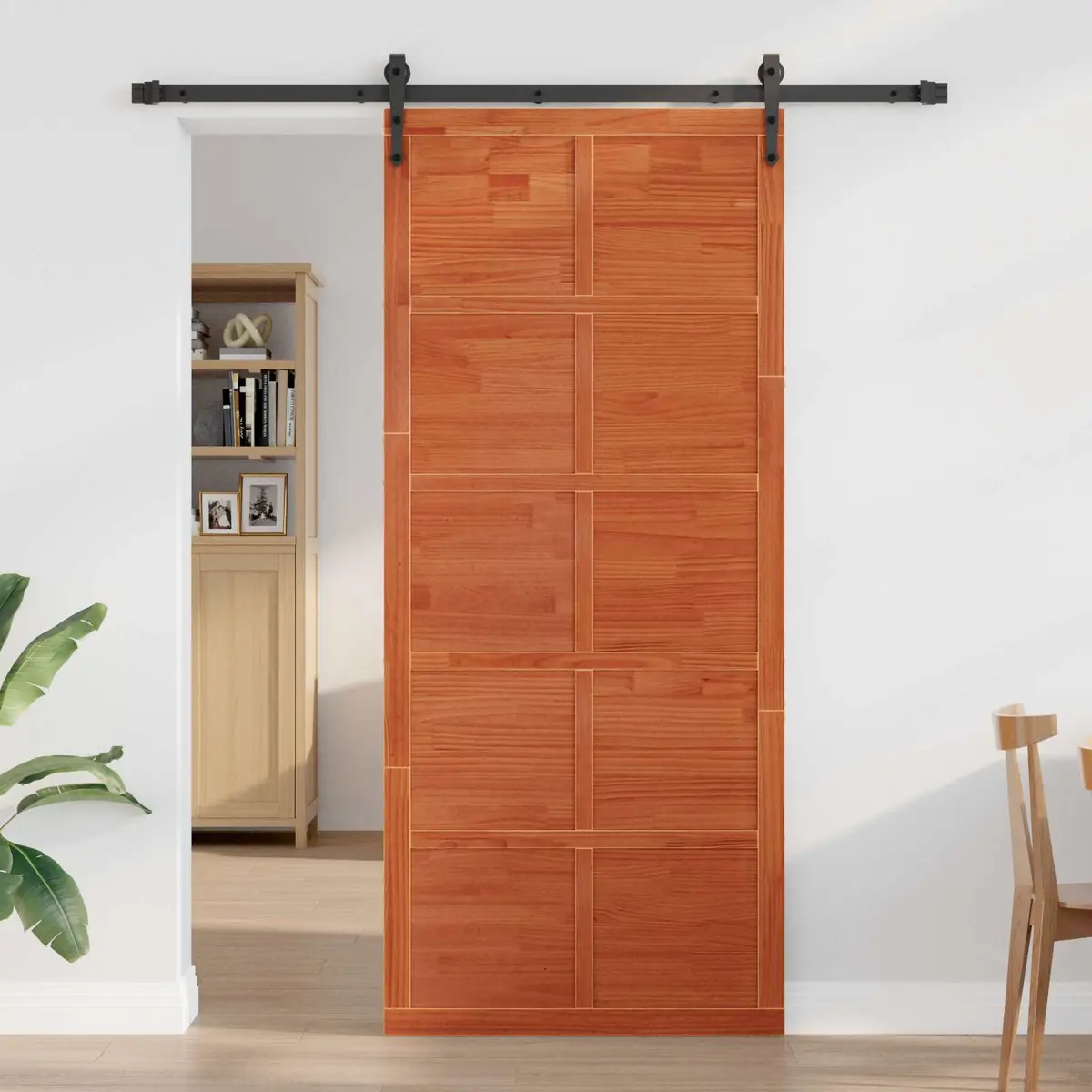 Solid Pine Wood Barn Door 80x208cm