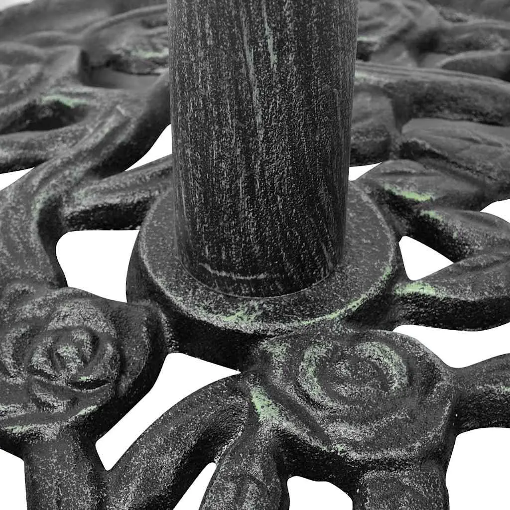 Cast Iron Outdoor Umbrella Base Green 12kg