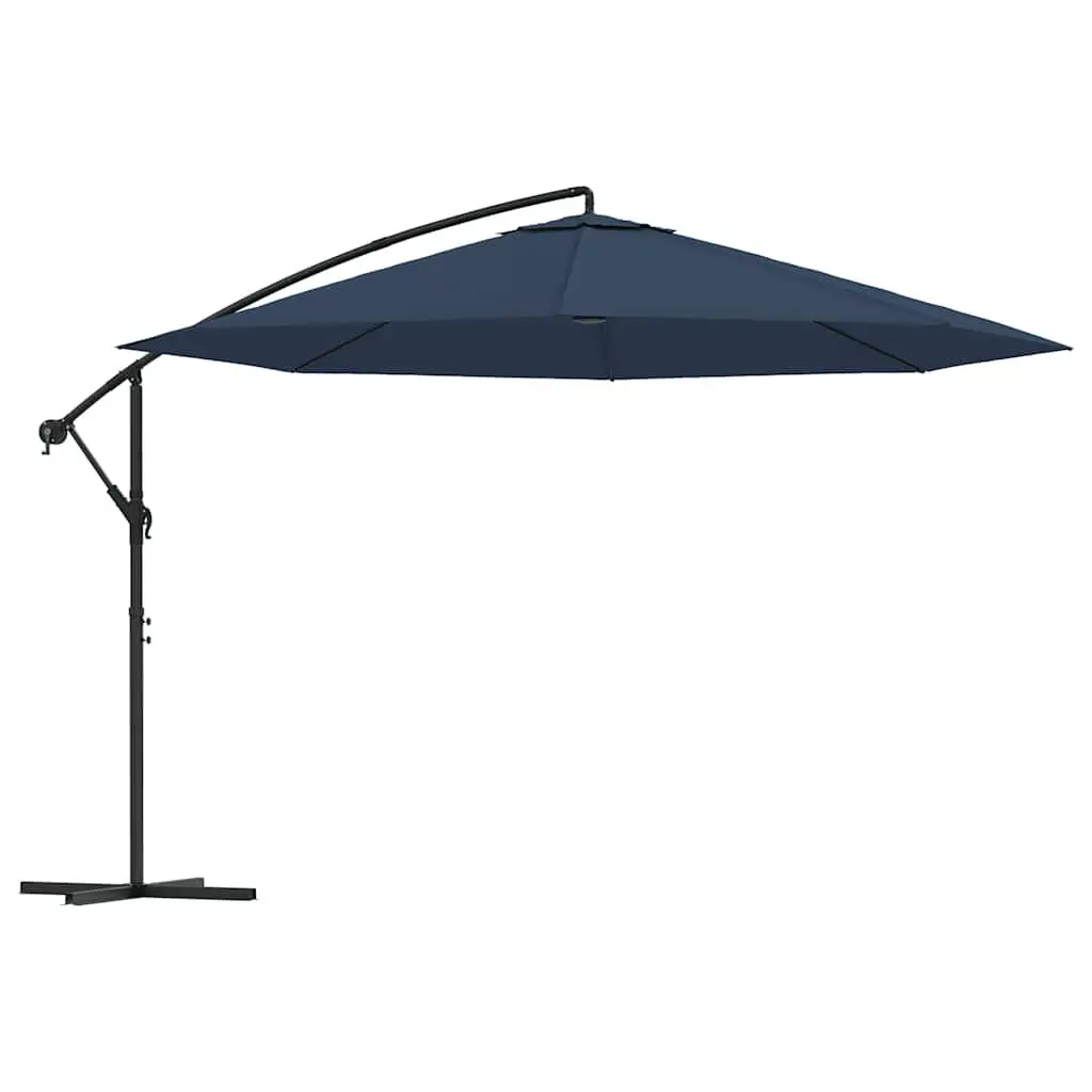 Garden Parasol 3.5m Cantilever UV Protection Blue Outdoor Umbrella
