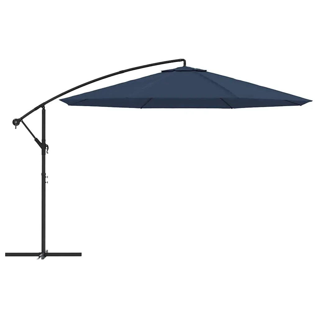 Garden Parasol 3.5m Cantilever UV Protection Blue Outdoor Umbrella