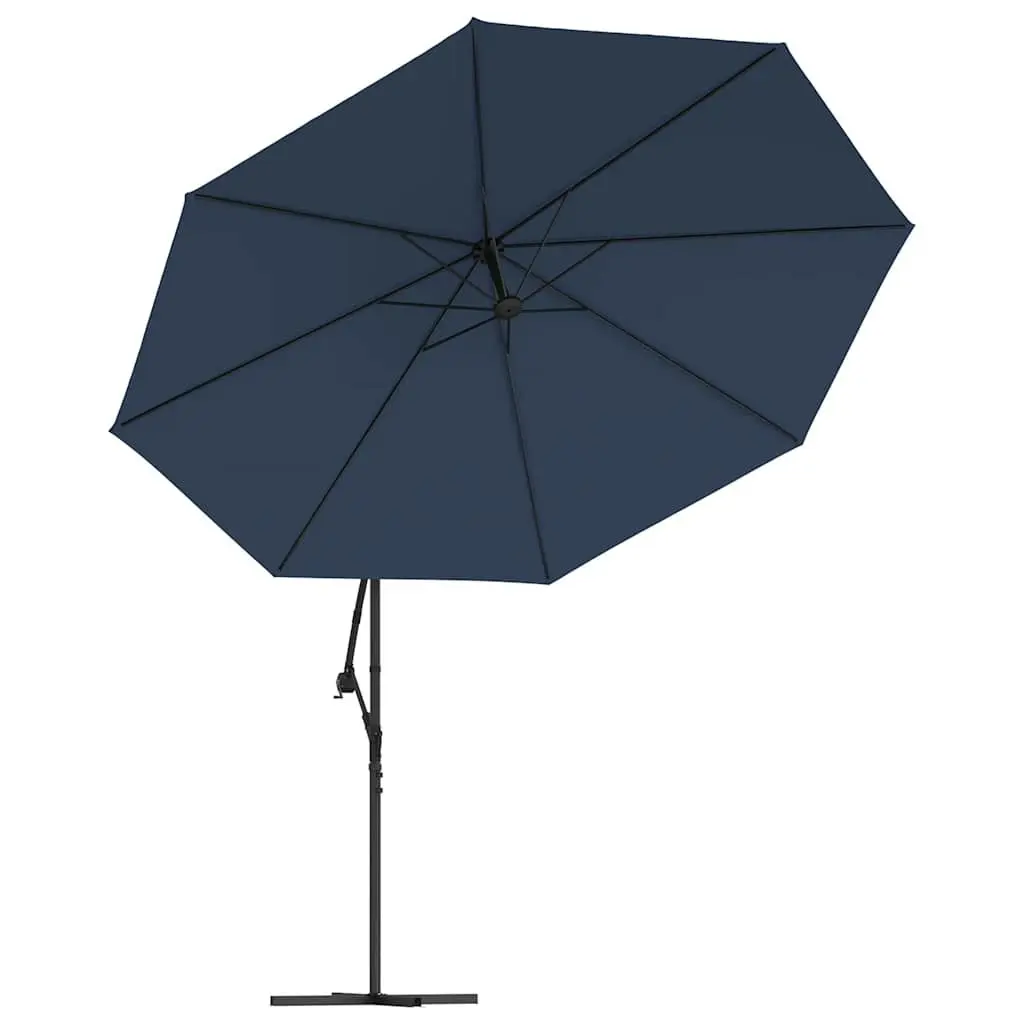 Garden Parasol 3.5m Cantilever UV Protection Blue Outdoor Umbrella