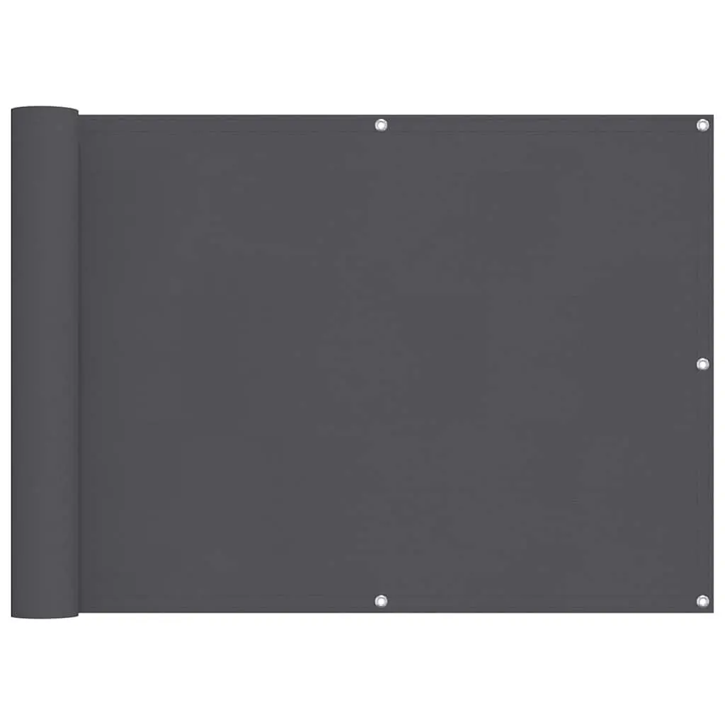 Balcony Screen Waterproof Anthracite Oxford Fabric 90x600cm