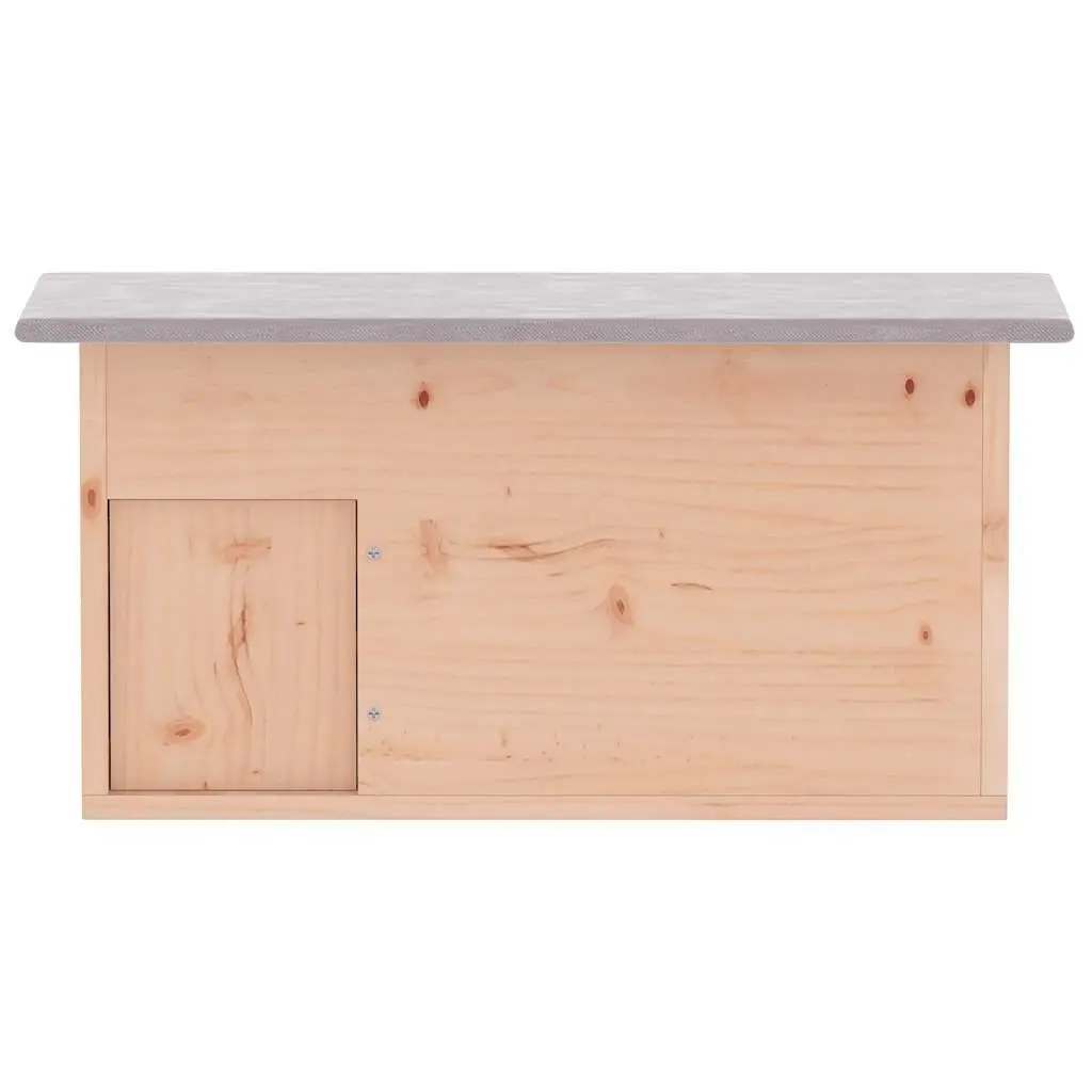 Wooden Hedgehog House Labyrinth Entrance Small Animal Shelter 45 x 33 x 22 cm