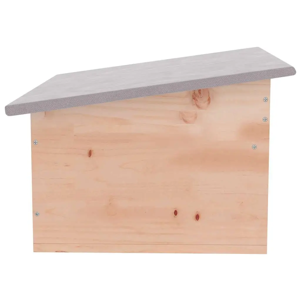 Wooden Hedgehog House Labyrinth Entrance Small Animal Shelter 45 x 33 x 22 cm
