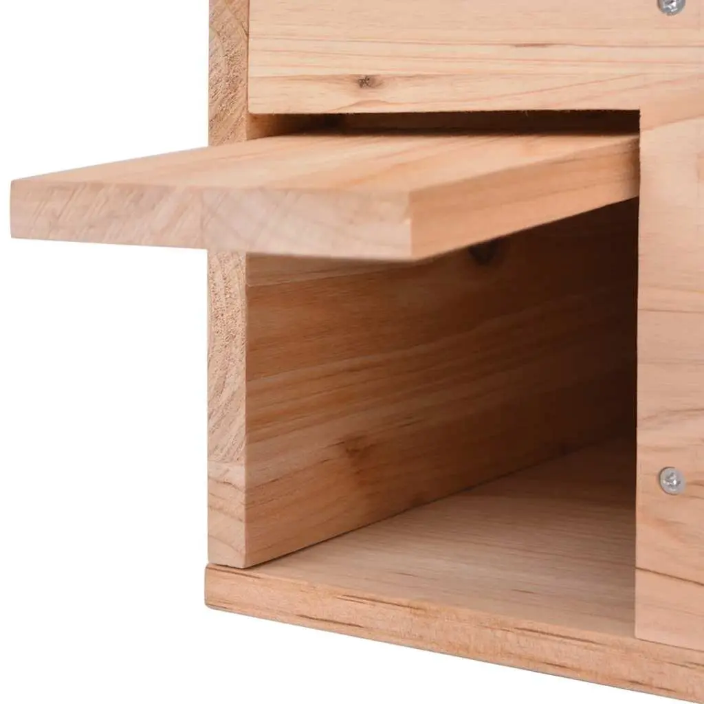 Wooden Hedgehog House Labyrinth Entrance Small Animal Shelter 45 x 33 x 22 cm