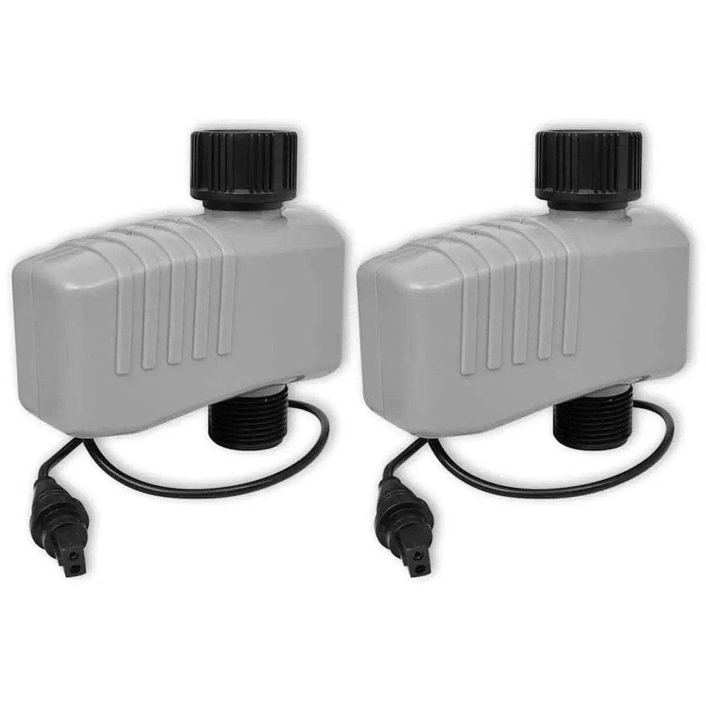 Automatic Irrigation Timer 4 Stations Garden Watering Control System Black