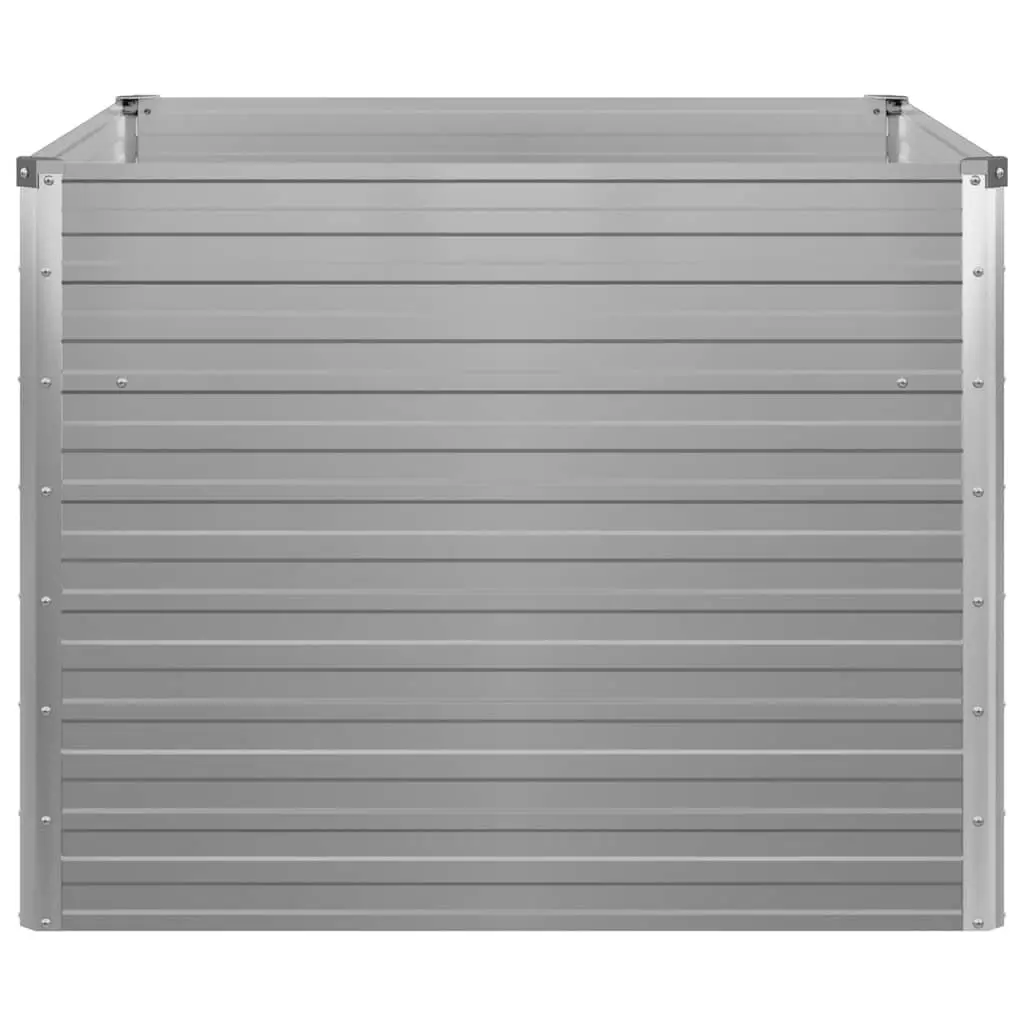 Raised Garden Bed Galvanised Steel 100x100x77 cm