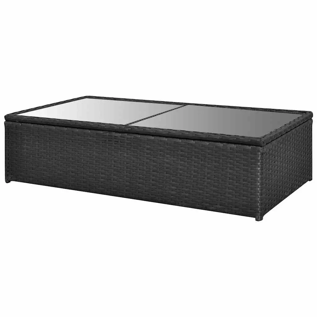 Garden Lounge Set Outdoor Furniture with Lift-Up Coffee Table and Cushions 4 Piece