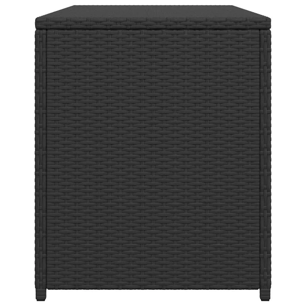 Garden Storage Box Black Weather-resistant PE Rattan 120 x 50 x 60 cm