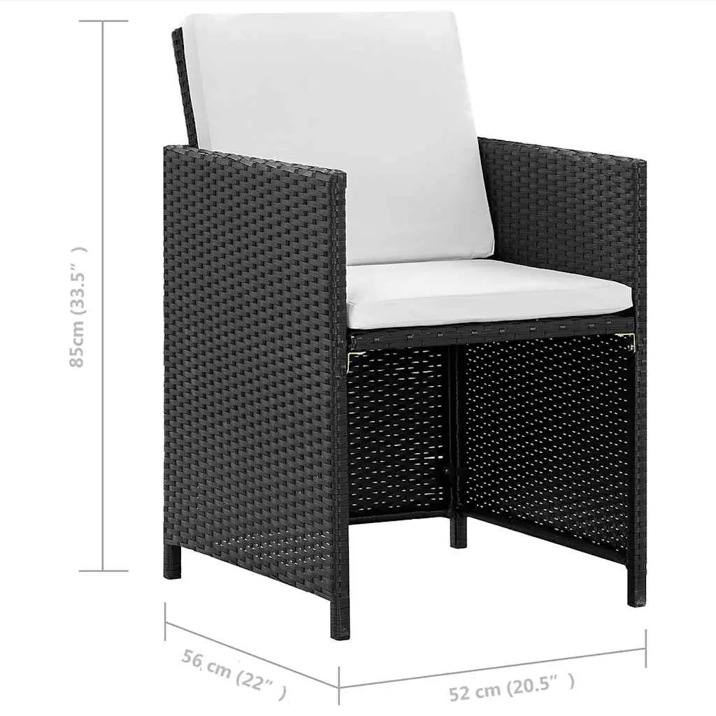 Outdoor Dining Set Rattan Garden Furniture 5 Piece Patio Table Chairs