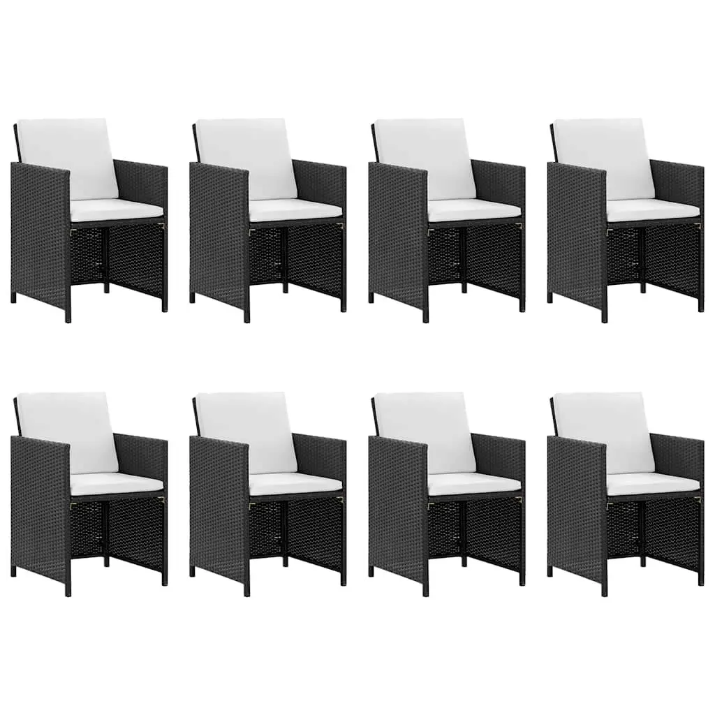 Outdoor Dining Set 13 Piece Weather Resistant Poly Rattan Garden Furniture Table Chairs Stools