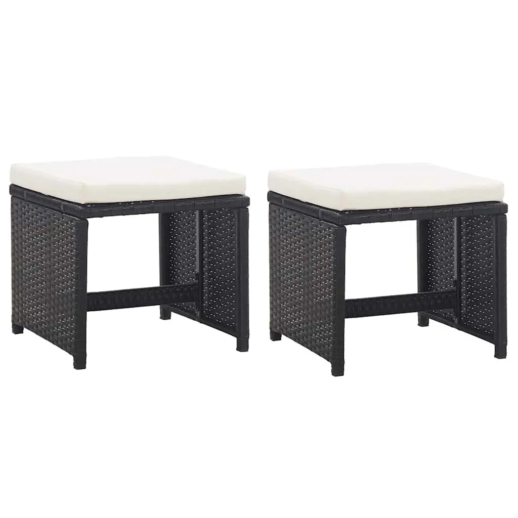 Outdoor Dining Set 13 Piece Weather Resistant Poly Rattan Garden Furniture Table Chairs Stools
