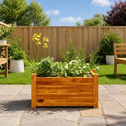 Grow Your Garden with This Friendly Wooden Planter Box