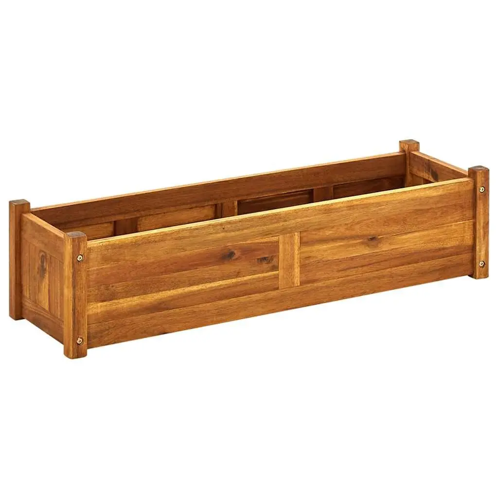 Garden Raised Bed Planter Box 100x30x25cm Outdoor Vegetable Herb Flower Planter